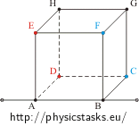 The resistance between the vertices on one edge 