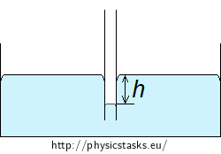 Capillary action of a non-wetting liquid